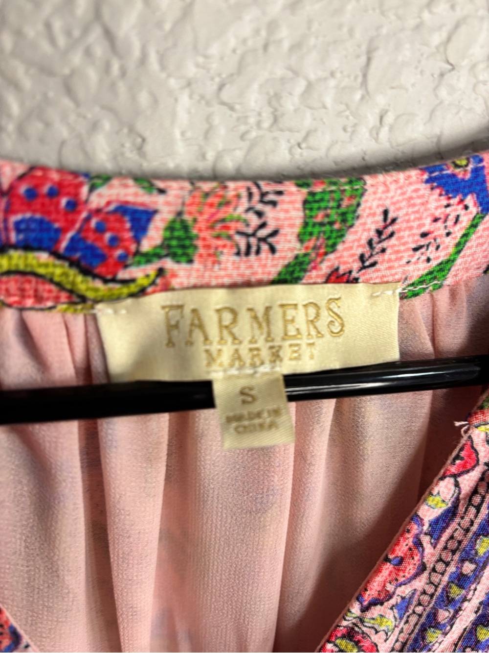 Boho Floral V-Neck Tiered Mini Dress in Pink - Picture 5 of 5